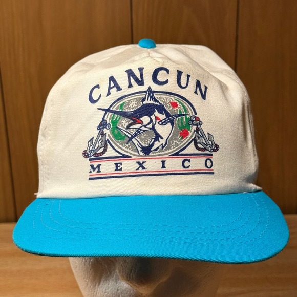 Vintage Cancun Mexico‎ Snapback Hat Cap - Picture 1 of 7